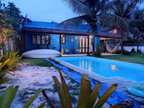 Casa da Nicole em Trancoso-BA, 2 suítes com ar condicionado e TV, piscina, privativa, perto do centro